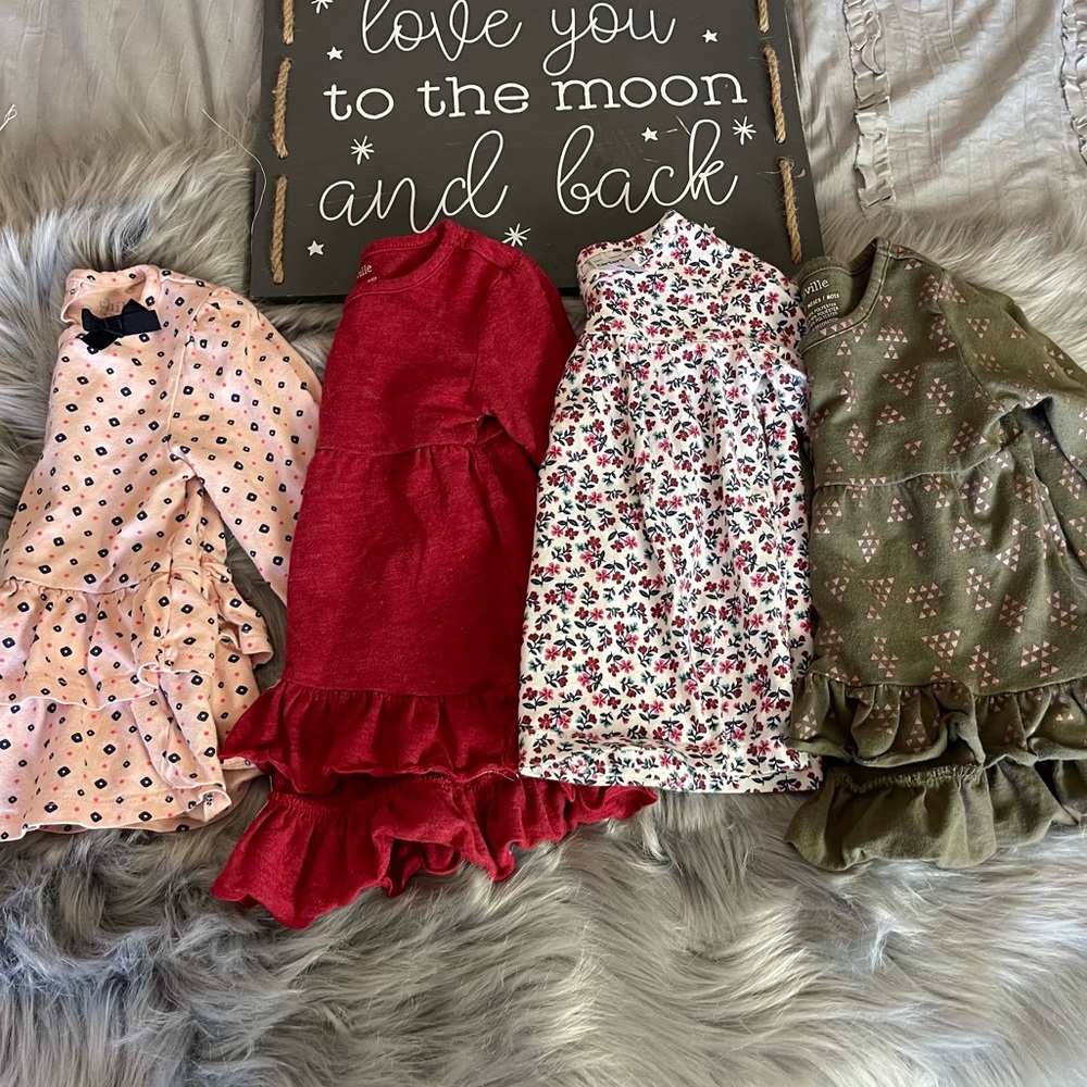 Toddler girl long sleeve bundle 12-24 months